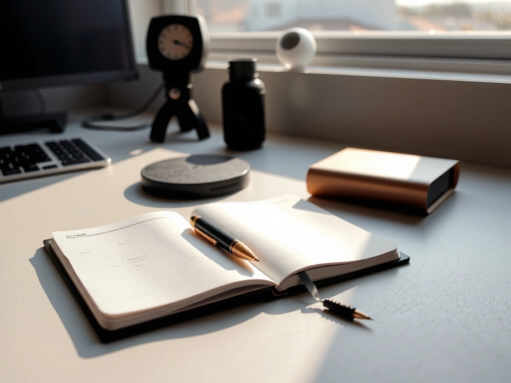 Studio tools on a desk